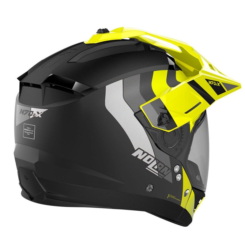 Nolan N70-2 X Decurio N-com 30 Flat Black Yellow Helmet